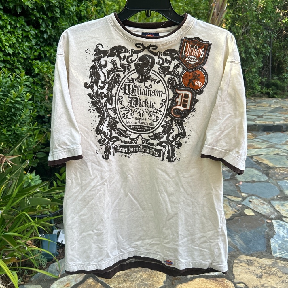 Dickies Black and White Short Sleeve Tee